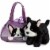 Aurora - Pet Carrier - 7" Peek-A-Boo Plush French Bull Dog Perspective: back
