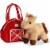 Aurora 7" Red Barn Pet Carrier Plush Toy,  Fancy Pals Horse Perspective: back