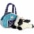 Aurora 7" Aqua Blue Barn Pet Carrier Plush Toy,  Fancy Pals Cow Perspective: back