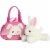 Aurora World Inc. 7" PEEK-A-Boo Bunny Fancy Pal Pet Carrier Perspective: back