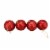 Northlight 4ct Red Hot Mirrored Glass Disco Ball Christmas Ornaments 3.5 Perspective: back
