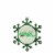 Northlight 3.25  Green and Silver Snowflake 'Junior Mints' Candy Logo Christmas Ornament Perspective: back