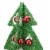 Northlight 28  Pre-Lit Battery Operated Green and Red LED Christmas Tree Tabletop Decor Perspective: back