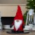 Northlight 13.5  Red and Gray Portly Smiling Gnome Table Top Christmas Figure Perspective: back
