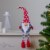 Northlight 24 Gray and Red Hanging Leg with Polka-Dot Snow Cap Smiling Gnome Perspective: back