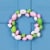 Northlight Floral Stem Easter Egg Spring Grapevine Wreath, Pink and Green 10-Inch Perspective: back