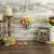 Northlight 15 Pastel Pink, Yellow and Blue Floral Striped Spring Easter Egg Cluster Hanging Perspective: back
