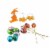 Northlight Set of 13 Vibrantly Colored Easter Egg, Flower and Bunny Spring Decorations 10 Perspective: back