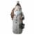 Northlight 23.75  White and Bronze Santa with Tea Light Candle Lantern Christmas Figure Perspective: back