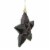 DAK 12ct Matte Chocolate Brown Glittered Star Shatterproof Christmas Ornaments 5 Perspective: back