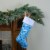 Northlight 20.5  Ice Palace Blue Sequin Snowflake Christmas Stocking with White Faux Fur Cuff Perspective: back
