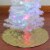Northlight 20 Gold Sequin Snowflake Pattern Mini Christmas Tree Skirt Perspective: back