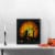 Northlight LED Lighted Spooky House Halloween Canvas Wall Art 19.75 x 19.75 Perspective: back