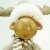 Northlight 24.75  Gray and Beige Standing Moose Christmas Table Top Figure Perspective: back