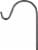 Panacea Black Steel Single Crook Plant Hook Perspective: back