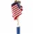Valley Forge 8 In. x 12 In. Polycotton Stick American Flag USE8D Pack of 48 Perspective: back