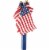 Valley Forge 12 In. x 18 In. Polycotton Stick American Flag USE12D Pack of 48 Perspective: back