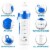 Zulay Kitchen Portable Water Bottle with Fruit Infuser - Ocean Blue Perspective: back
