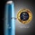 Zulay Kitchen MILK BOSS Milk Frother With Stand - Blue Metallic Perspective: back