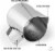 Zulay Kitchen Stainless Steel Frothing Pitcher 32oz Perspective: back