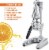 Zulay Kitchen Premium Citrus Juicer - Extra Tall Chrome Finish Perspective: back