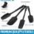 Zulay Kitchen Silicone Spatula Set with Durable Stainless Steel Core - Black Perspective: back