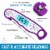 Zulay Kitchen Digital Meat Thermometer - Purple Perspective: back