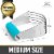 Simple Craft Pastry Dough Cutter with Comfortable Grip Handle - Blue Perspective: back