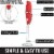 Zulay Kitchen Milk Boss Milk Frother With Holster Stand - Red Perspective: back