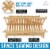 Zulay Kitchen Foldable Bamboo Dish Drying Rack - 2-Tier Perspective: back