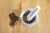 IMUSA Marble Molcajete Mortar and Pestle - White Perspective: back