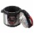 IMUSA Bilingual Digital Pressure Cooker - Red Perspective: back