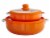 IMUSA Ceramic Nonstick Caldero Set with Glass Lids - Orange Perspective: back