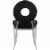 Meridian Furniture Carousel Black Velvet Dining Chair (Set of 2) Perspective: back