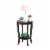 Convenience Concepts American Heritage Round Wood Sofa & Couch End Table, Black Perspective: back