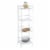 Convenience Concepts 8017W Designs-2-Go Extra Storage 4-Tier Folding Metal Shelf, White Perspective: back