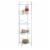 Convenience Concepts 8016W 5 x 14.25 x 58.25 in. Designs-2-Go Extra Storage 5-Tier Folding Me Perspective: back