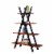 Convenience Concepts 203060CHBL Oxford a Frame Bookshelf, Cherry & Black - 45.75 x 13 x 59 in Perspective: back