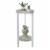 Convenience Concepts 111253C1WF Graystone 31 in. Plant Stand, Faux Birch & White - 31.5 x 15 Perspective: back