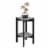 Convenience Concepts 121155CMBL Planters & Potts Medium Square Plant Stand, Faux Cement & Bla Perspective: back