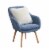 Take A Seat Charlotte Sherpa Accent Chair Perspective: back