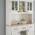Homestyles Buffet of Buffets Wood Buffet with Hutch in Off White Perspective: back