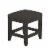 Homestyles Bedford Wood Vanity Bench in Black Perspective: back