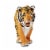 Siberian Tiger Toy Perspective: back