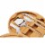 Cheese Board Set Charcuterie Meat Board - Bamboo Cutting Board 4 Knife Tools Perspective: back