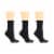 Dr. Motion® Super Comfort Diabetic Crew Socks - Black Perspective: back