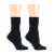 Dr. Motion® Everyday Diabetic Comfort Heat Technology Crew Socks - Black Perspective: back