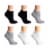 Davco Cotton No-Show Socks - Black Perspective: back