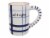 Ceramic Blue and White 4 PC. Mug Set Perspective: back