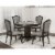Sunset Trading 48  Round Vegas Dining and Poker Table | Reversible Game Top | Gray Wood Perspective: back